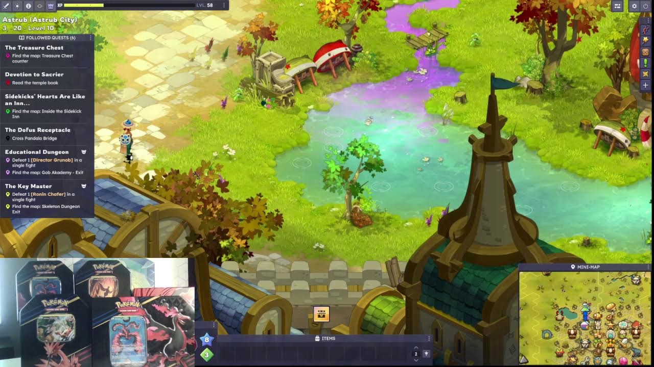 Playing Dofus 3 and maybe openign some pokemon TCG  booster