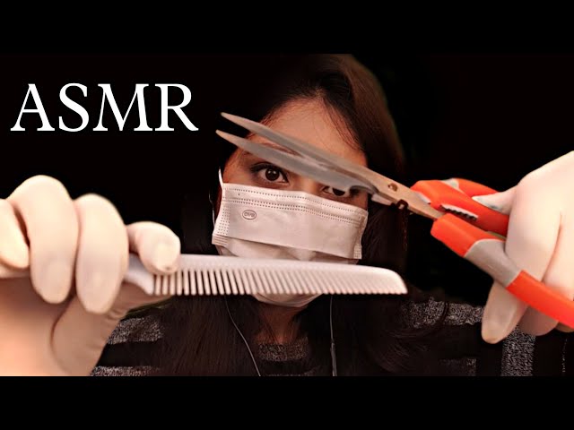 ASMR | Cutting ✂️ Your Hair 💇‍♀️Quickly With Gloves And Mask | THE VJ ASMR