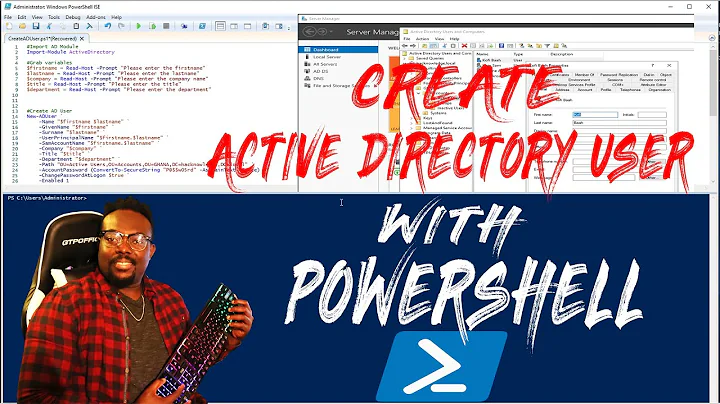 How to create Active Directory Users with Powershell.