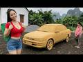 Genius Girl Found This Abandoned Car In The Woods - Full Restoration