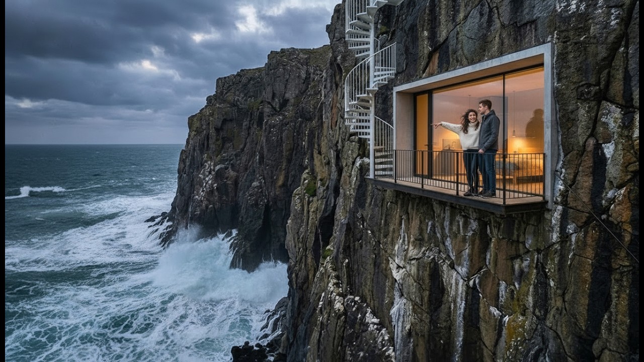 Building a Hidden Luxury Mini Hotel in a Sea Cliff | Solid Rock Transformation (Full Build)