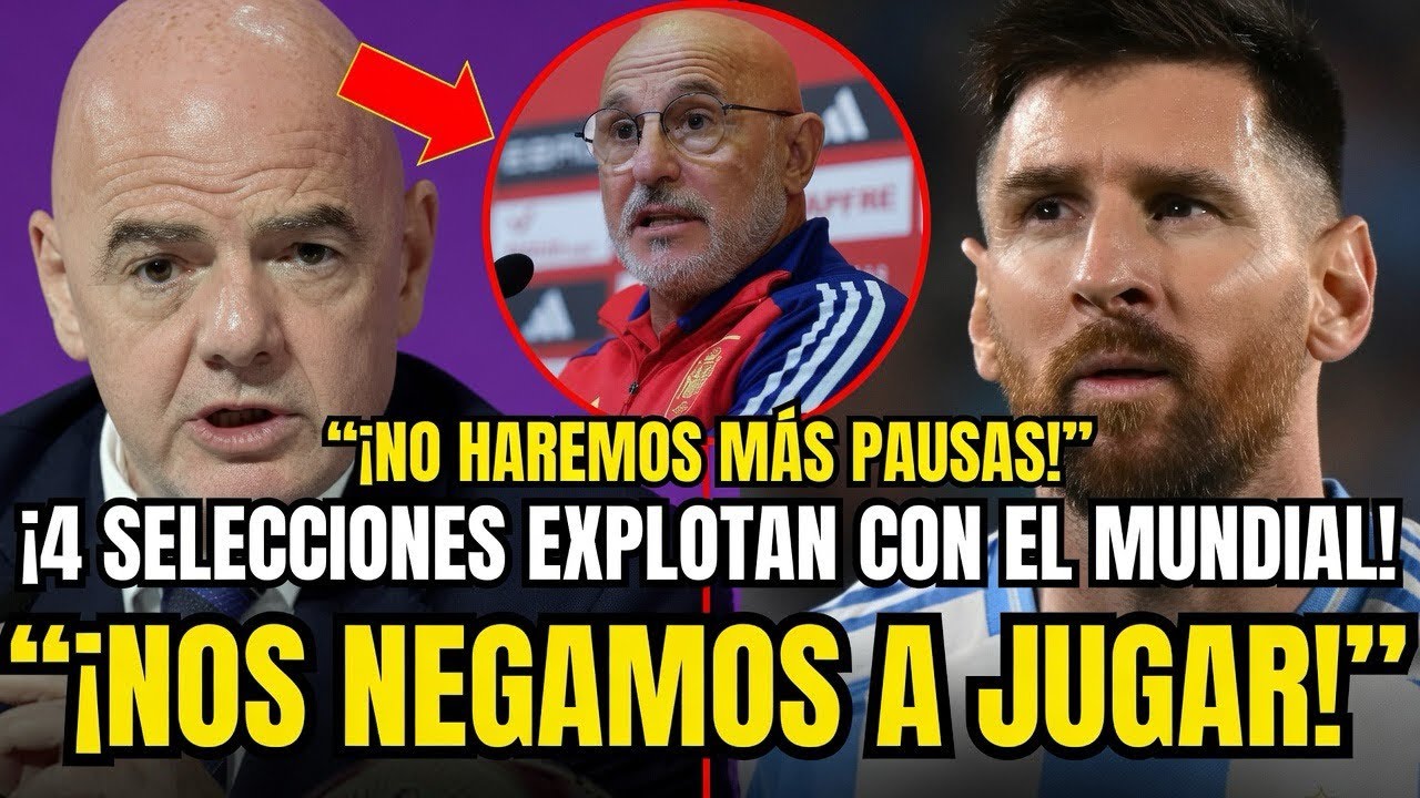 🚨LÍO MUNDIAL: 4 SELECCIONES ESTALLAN POR LAS PAUSAS DE HIDRATACIÓN Y NUEVAS REGLAS DEL MUNDIAL