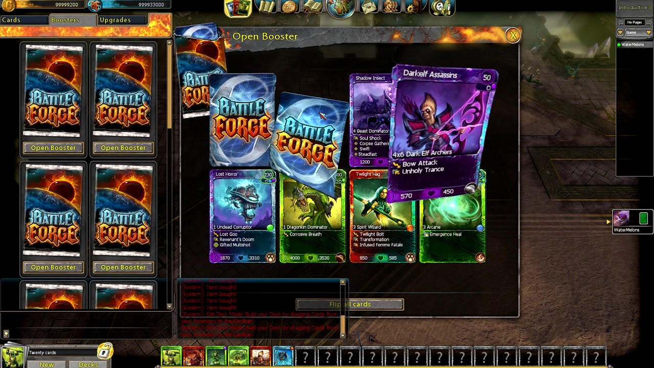 BattleForge 20 Booster Opening (Read Description) - YouTube