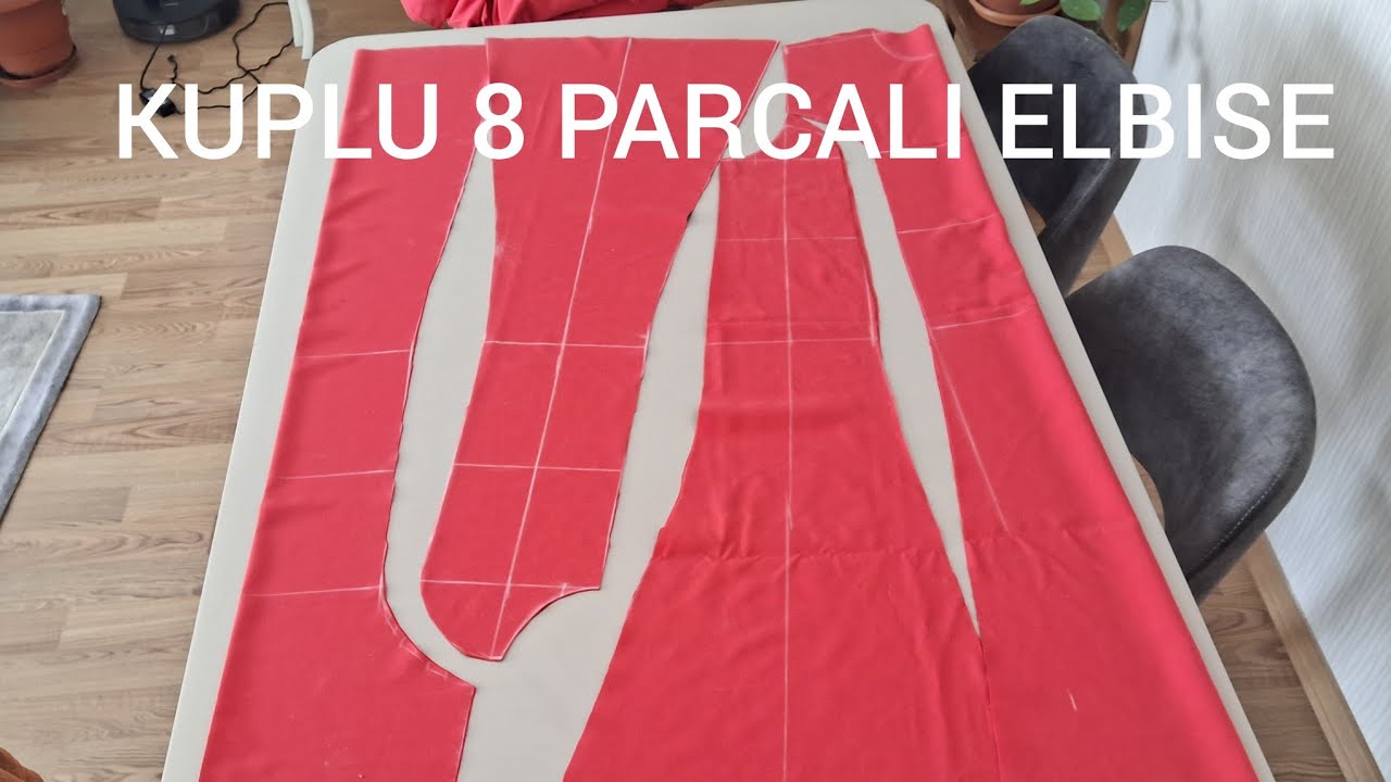 KUPLU ETEGI KLOS ELBISE KESİMİ
