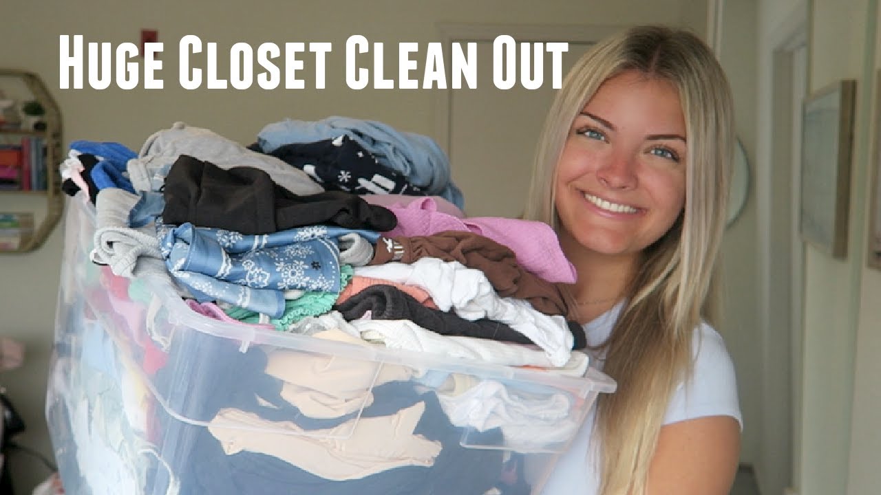 Huge Closet Clean Out - YouTube