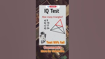 How many triangles are being formed #iq #braintest #shorts #viral #video