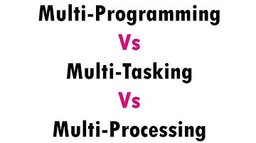 Multiprogramming Vs Multitasking Vs Multiprocessing