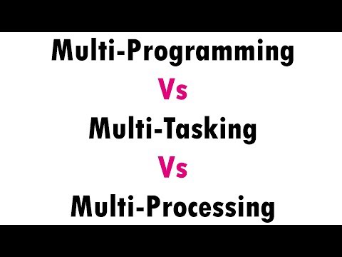 Multiprogramming Vs Multitasking Vs Multiprocessing