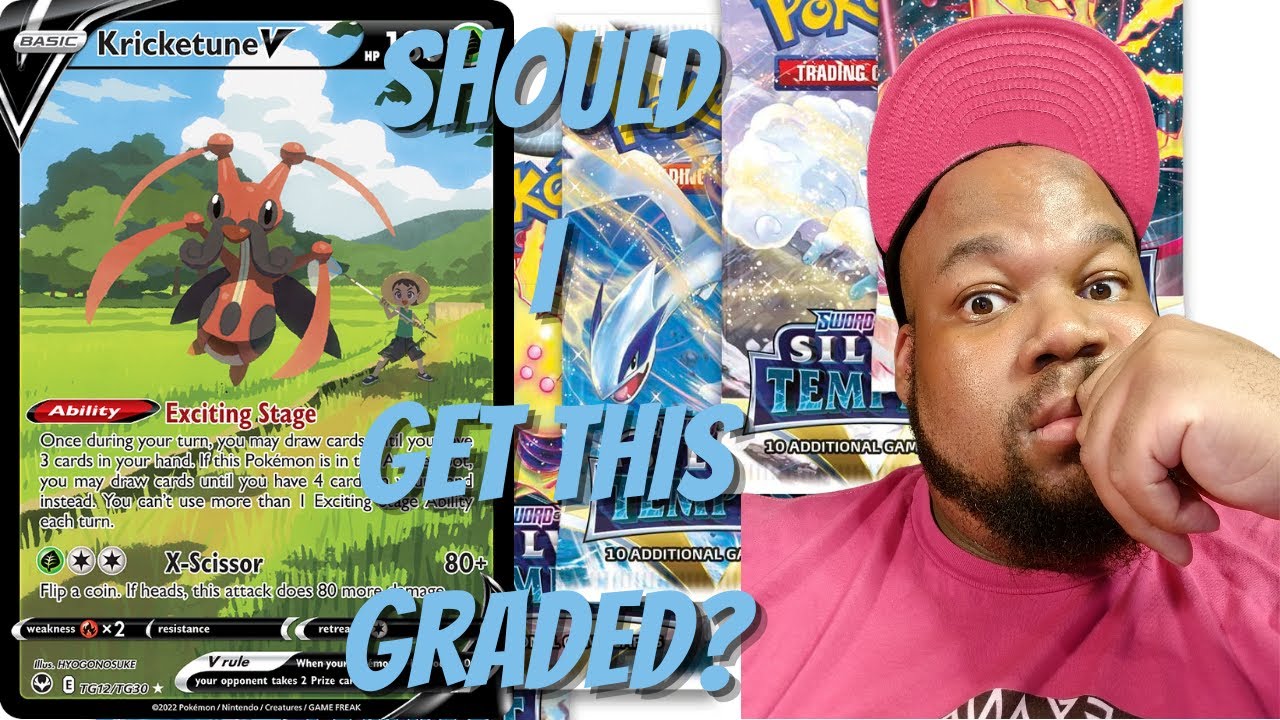 SHOULD I GET THIS GRADED? Kricketune V Character Rare - Silver Tempest