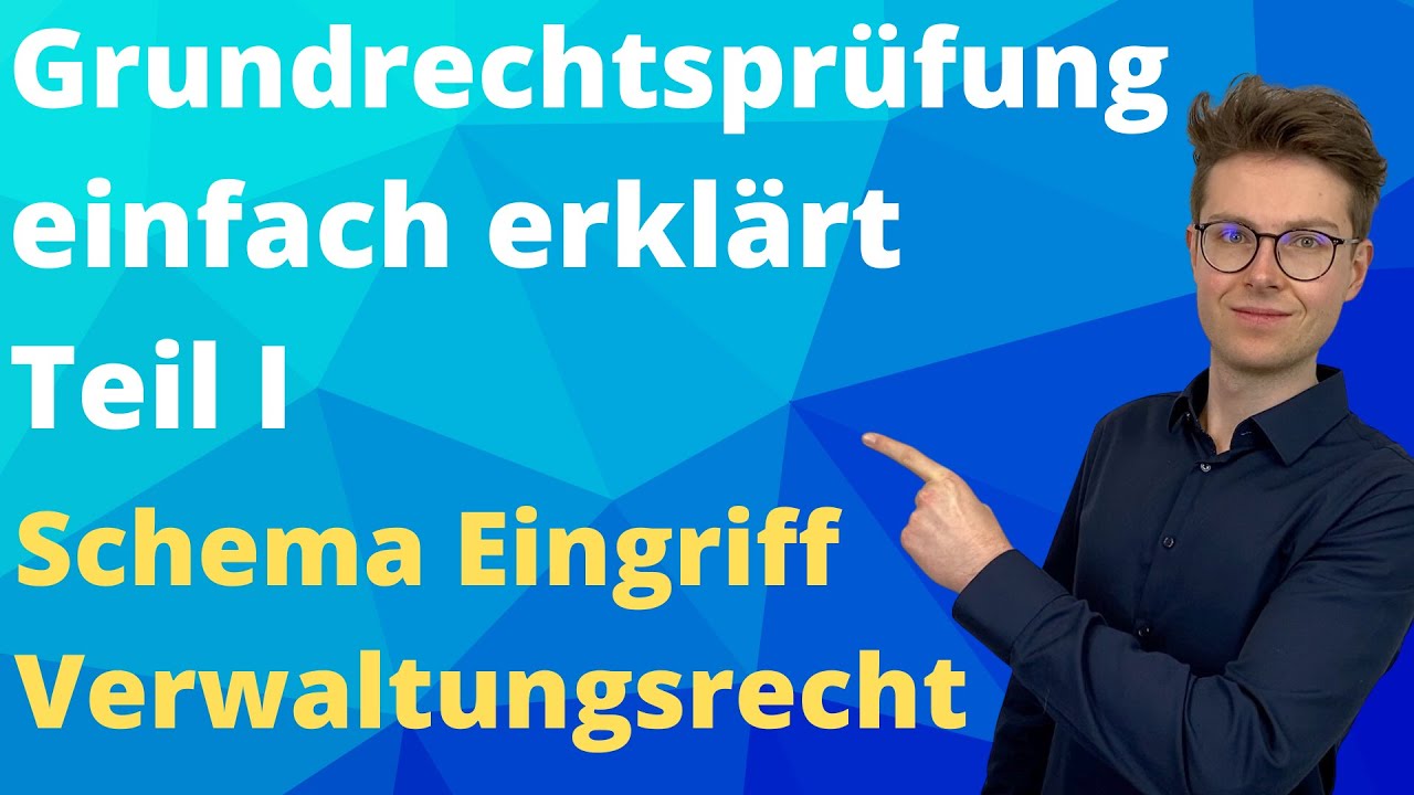 öffentlich Rechtlicher Erstattungsanspruch Schema Grundrechtsprüfung einfach erklärt | Eingriff Schema | Öffentliches
