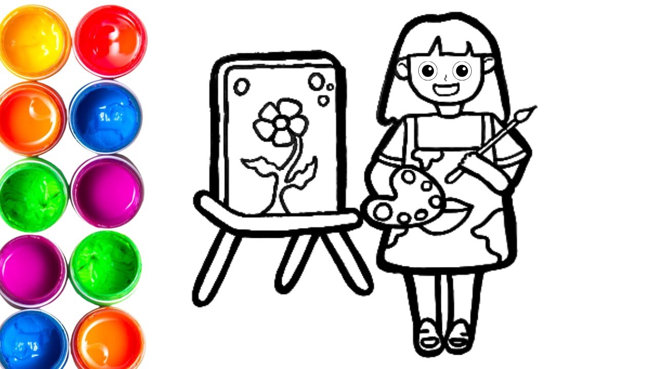Kids Artist Painter Coloring And Painting For Kids Toddlers Easy kids-artist-painter-coloring-and-painting-for-kids-toddlers-easy