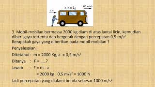 contoh soal Hukum Newton (HK. Newton III)