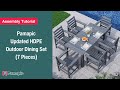 [Assembly Tutorial] Pamapic Updated HDPE Outdoor Dining Set (7 Pieces) | Step-by-Step Setup Guide