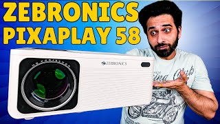 ZEBRONICS Pixaplay 58 PROJECTOR features | Born Creator Clips