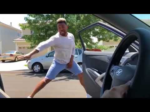 Hoodclips white shirt blue shorts in my feeling challenge