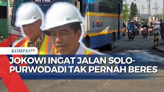 Soal perbaikan Jalan Solo-Purwodadi, Jokowi: Kalau Konstruksi 2 Kali Lebih Mahal, Pasti...