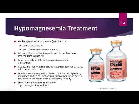 Magnesium Potassium Calcium and Phosphorus Disorders Lecture Spring 2019