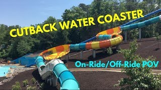 Cutback Water Coaster at Water Country USA | OFF RIDE ON RIDE POV