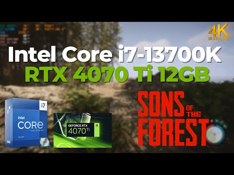 Intel Core i7-13700K  NVIDIA RTX 4070 Ti - Sons of the Forest @4K maxed out settings