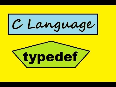 C Language: a simple typedef ...