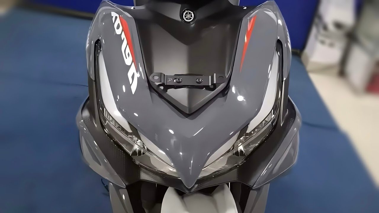 2023 Yamaha Mid Capacity Grey Vermillion Scooter Launched With New TCS