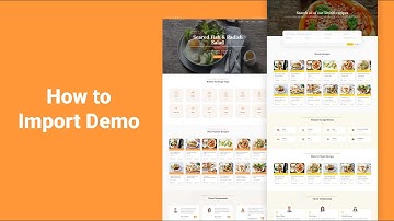 How to Import Demo Data for Quick Recipe - Food & Recipe WordPress Theme