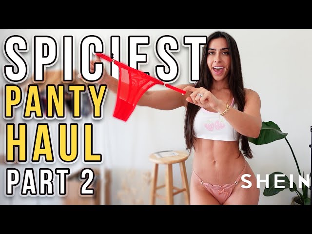 Sexy panties try on haul by shy housekeeper 