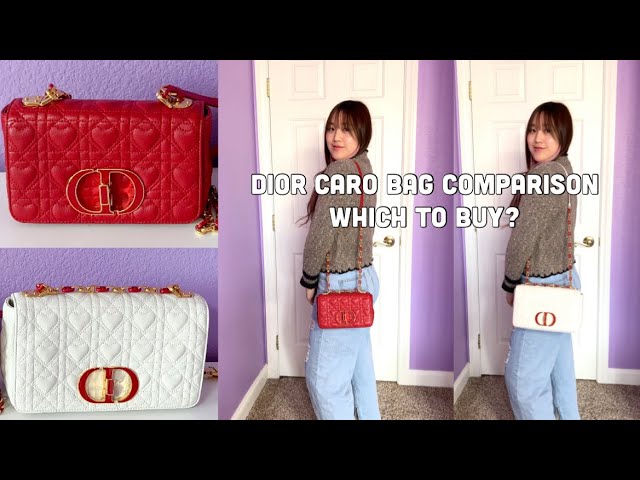 Dior Caro Bag Comparisons Micro, Small, Medium, Large How It Looks On Me,  What Fits, Which To Buy 
