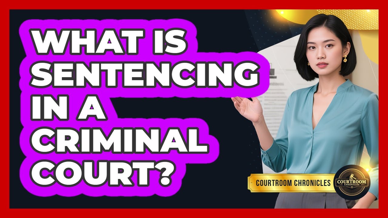 What Is Sentencing in a Criminal Court?