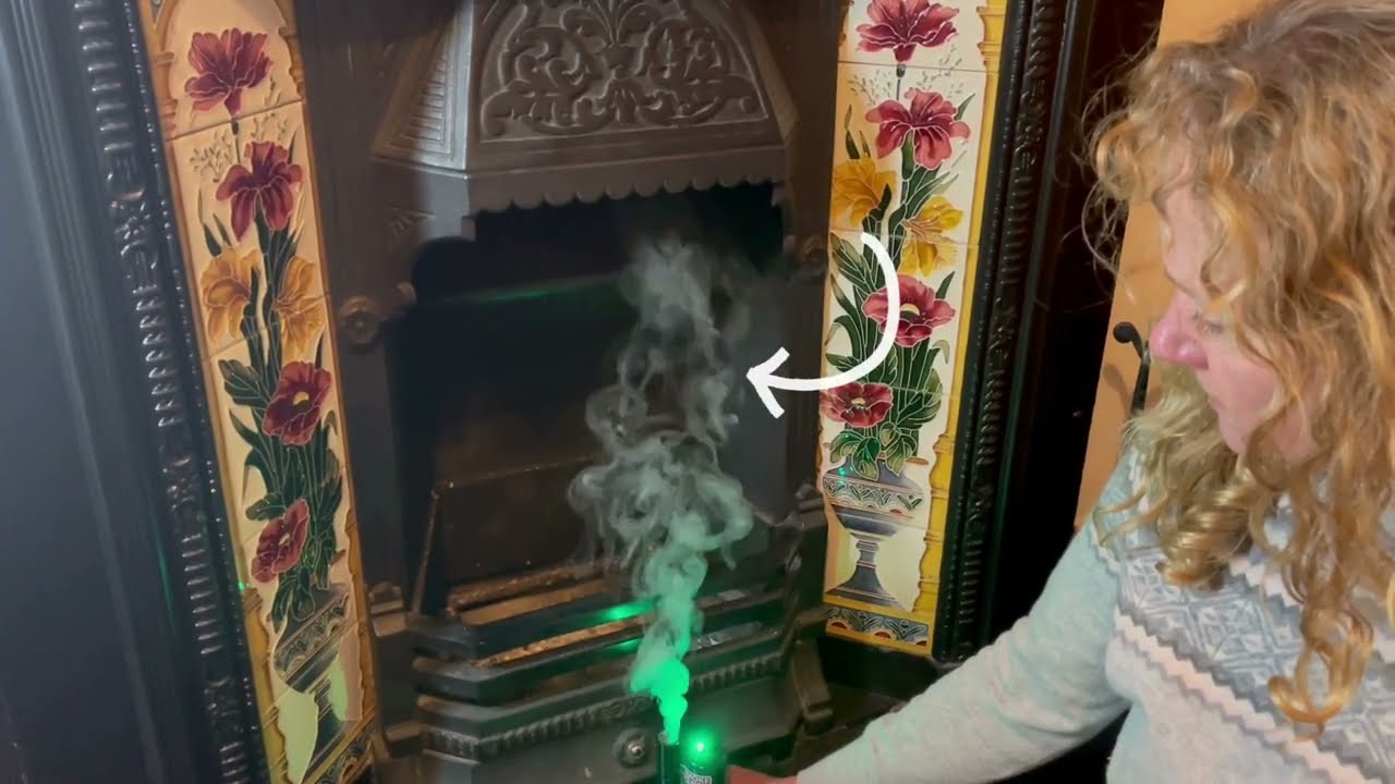 Heat loss from chimney demonstration by Chimney Sheep. 