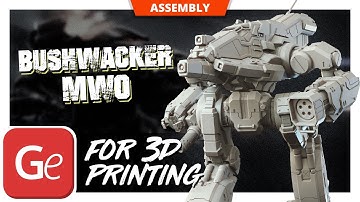 MWO Bushwacker 3D Printing Model | Assembly by Gambody