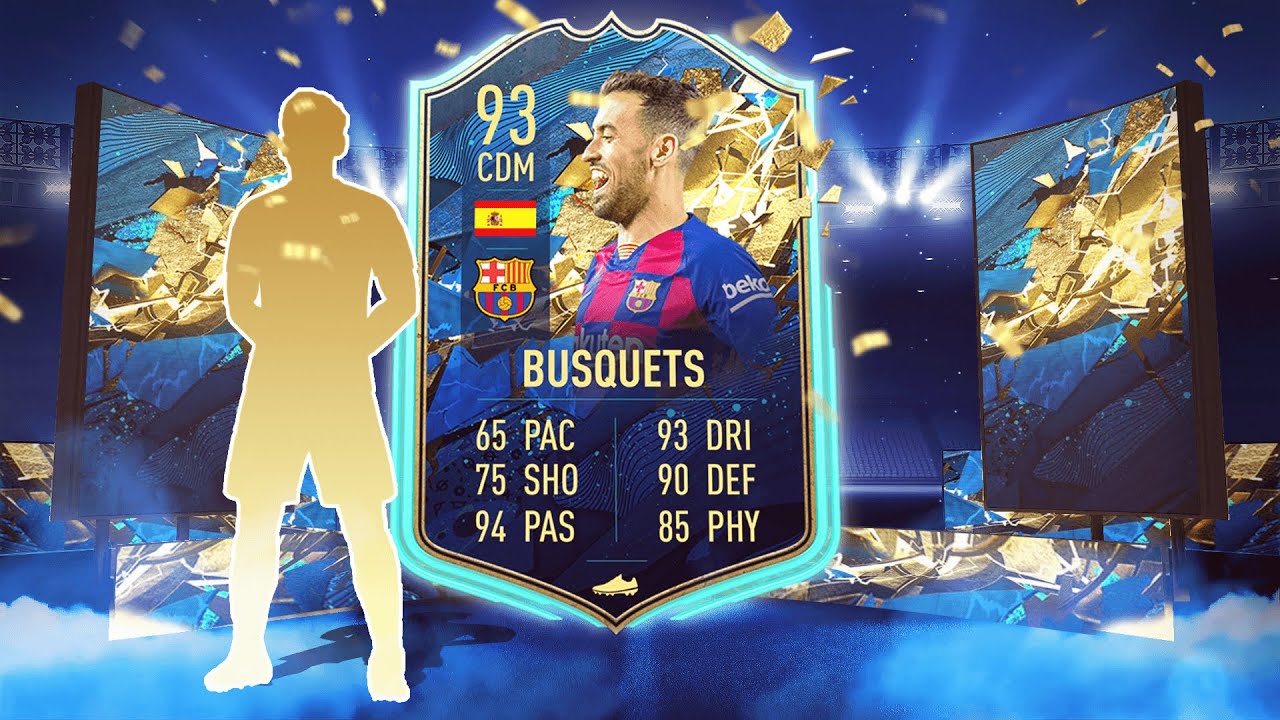 FIFA 20 INSANE 93 TOTS SERGIO BUSQUETS PLAYER REVIEW YouTube