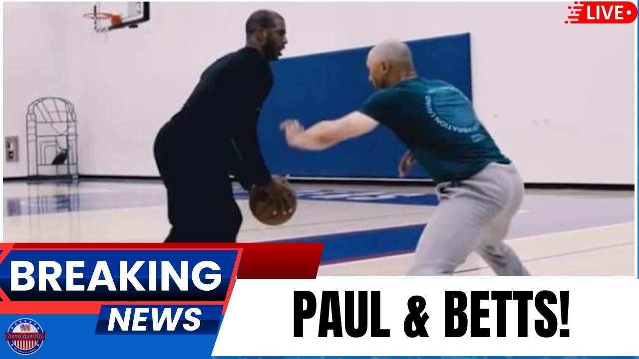 Тренировка Криса Пола: Шокирующая встреча с Муки Беттсом из «Клипперс»! 🔴 Прямая трансляция после...