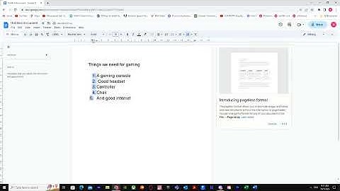 How to move Bullet Points left or right in Google Docs