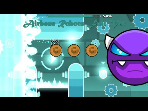 Geometry Dash ''Airborne Robots Full Ver'' 100% 3/3 coins por @emjoven7281