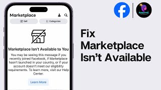 How To Fix Facebook Marketplace Isn't Available To You (2024) | Fix Marketplace Not Showing Up Error