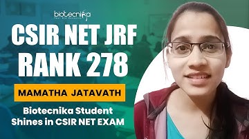 Failure To An Achiever - Inspiring Story of CSIR NET Qualifier JRF Rank 278 - Mamatha Jatavath 🤗