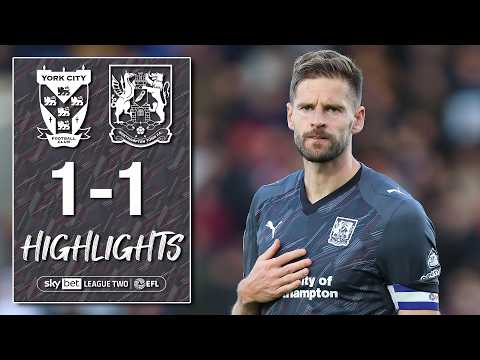 HIGHLIGHTS: York City 1 Northampton Town 1