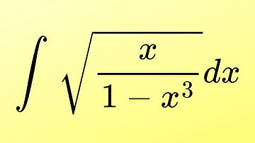 Integral of sqrt(x/(1-x^3))