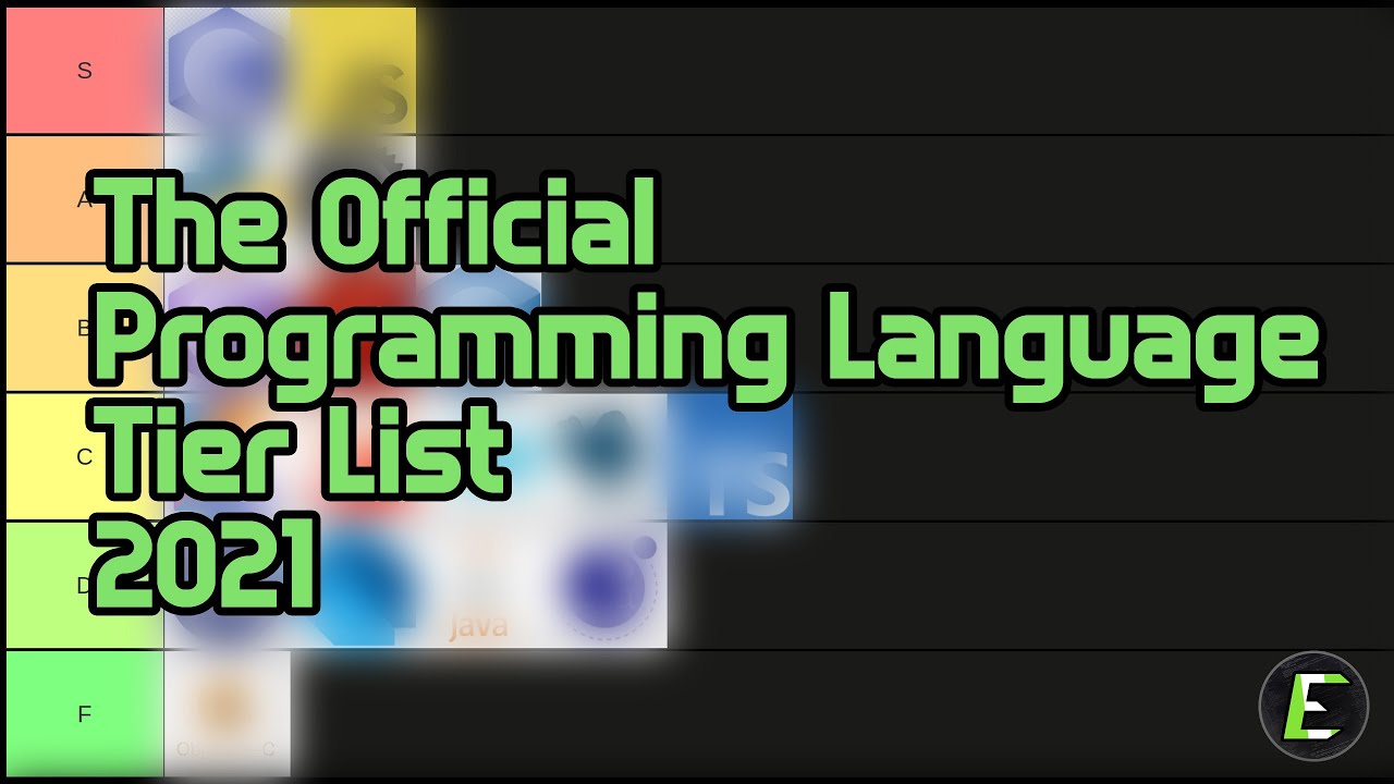 ⁣The Official Programming Language Tier List 2021