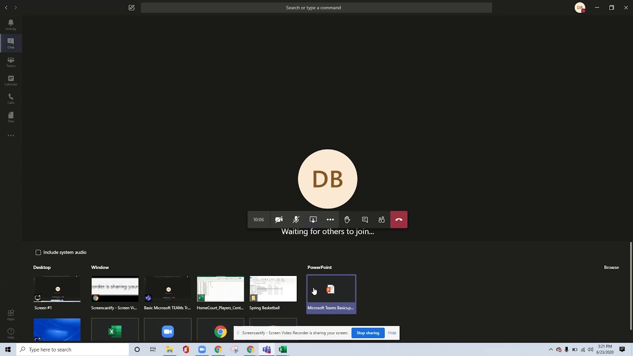 Teams Sharing YouTube