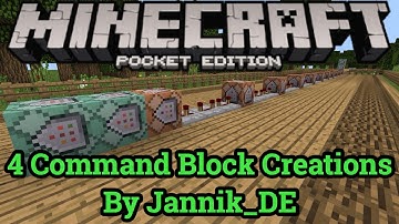 Minecraft Pocket Edition Four Command Block Creations (1.0.5) by Jannik_DE