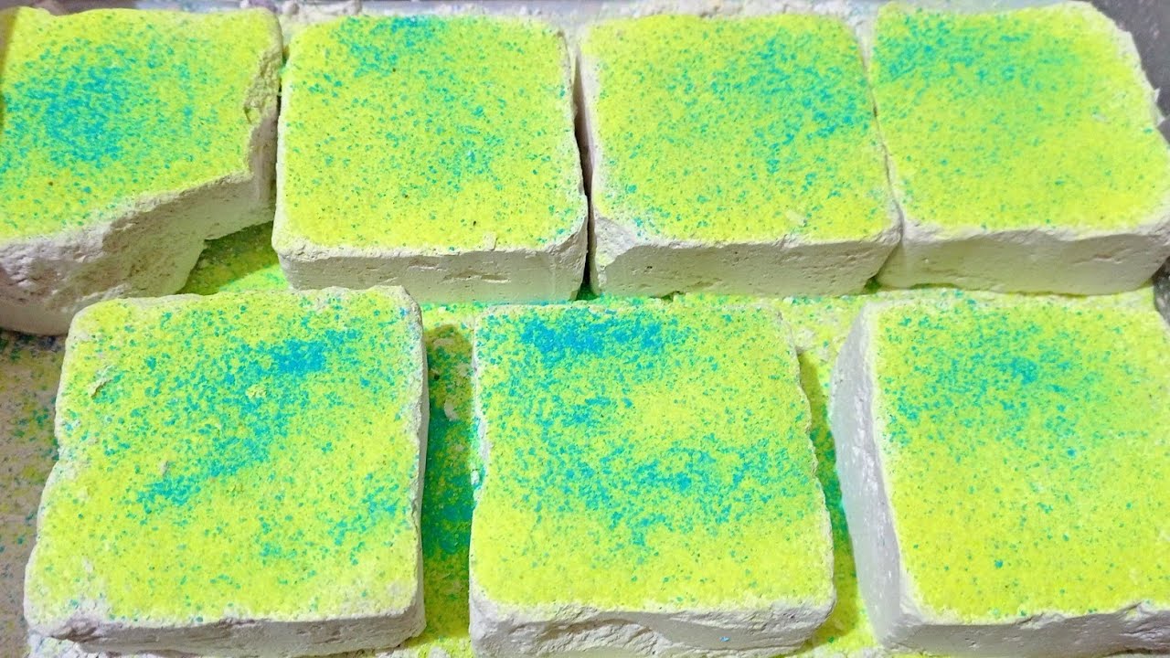 Gritty blocks with neon sand| oddly satisfying asmr 