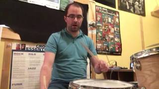 Daniel Bédard "PAS 40 official rudiments part 2: the buzz roll"