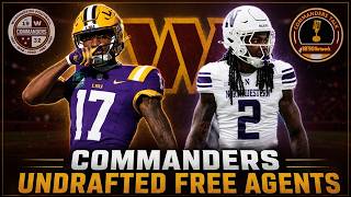 Commanders sign these (UDFA) Undrafted Free Agents │ Commanders Talk