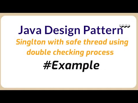 Java Design pattern singleton with safe thread using double checking process | Java Programming