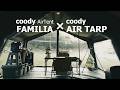 coody AIR TENT FAMILIA 17.2とcoody AIR TARPで理想の快適な別荘の完成🏕️｜Japanese Cinematic Camping 4K ASMR