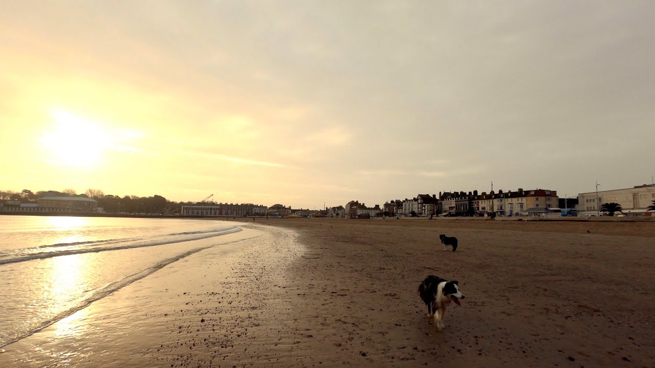 Early Morning Beach Walk | Weymouth In 4K
