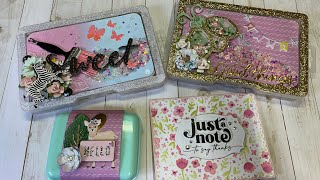 Embellishment boxes with wire wrapped beads swaps