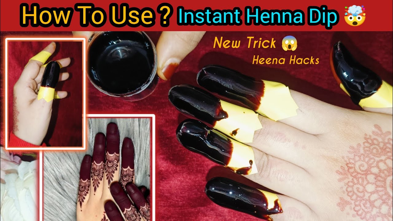 How to use Instant henna dip box 😱/ instant red mehndi finger tip / Mehndi trick / bridal  मेहंदी 👰